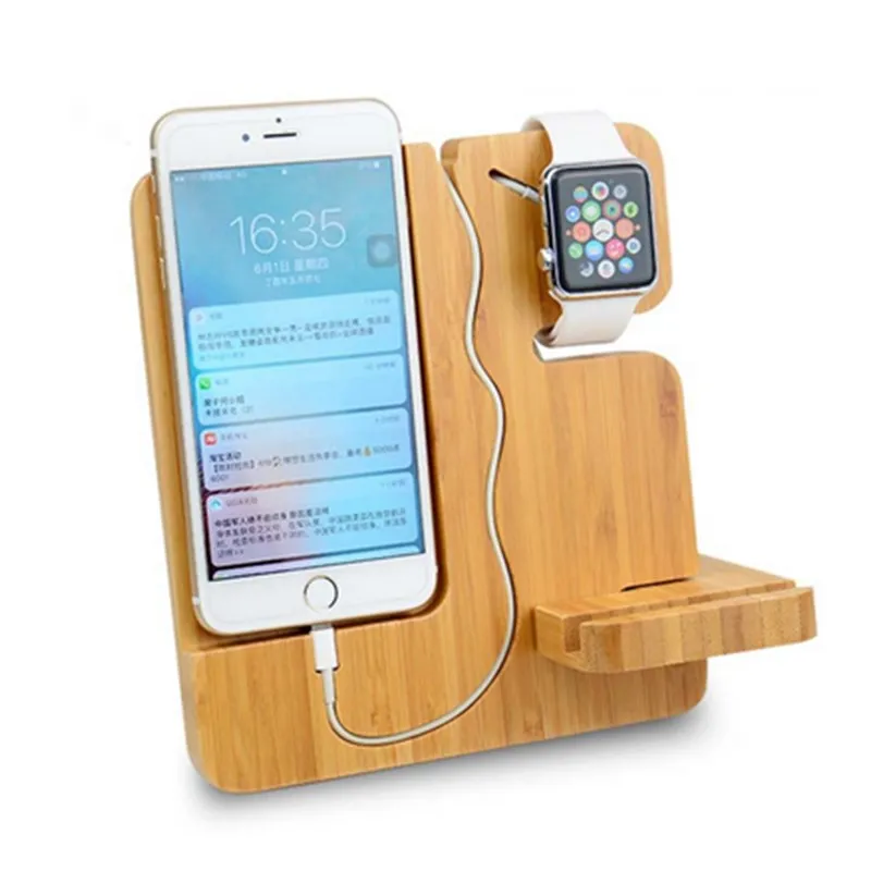 

SZYSGSD Wood Phone Stand Holder For apple watch Stand Holder For iPhone 6 7 Plus Holder For Samsung For Huawei Xiaomi Mount