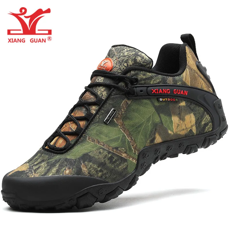 XIANG GUAN Man Hiking Shoes Men Waterproof Trekking Boots Black Camouflage Sport Mountain Climbing Shoe Outdoor Walking Sneakers XIANG GUAN Man Hiking Shoes Men Waterproof Trekking Boots Black Camouflage Sport Mountain Climbing Shoe Outdoor Walking Sneakers