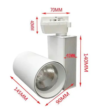 Ponto de Luz Faixa de Luz Loja de Roupas Lâmpadas de Iluminação de Parede Lote 30w Ac85v-265v Via Férrea Levou Cob Luzes Industrial 16 Pçs - 20w 2 Luzes e Iluminação