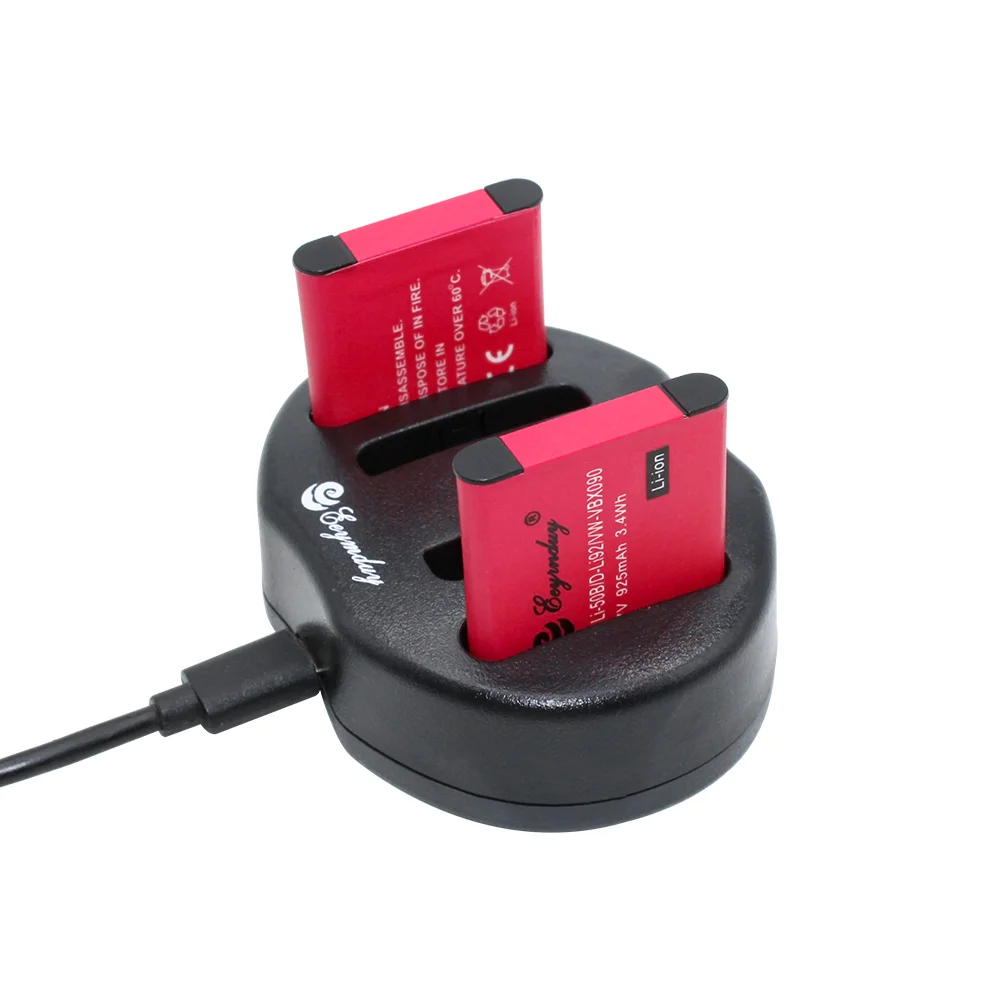 2 шт. аккумулятор камеры + 1 USB зарядное устройство Li 50B D Li92 для Olympus MJU Stylus 1010 1020 1030SW