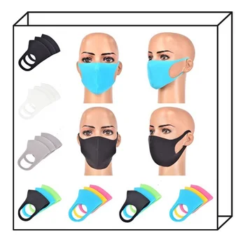 

3Pcs Unisex Breathable Sponge Face Mask Reusable Anti Pollution Mouth Mask Wind Proof Mouth Cover Face Shield Hot Sale