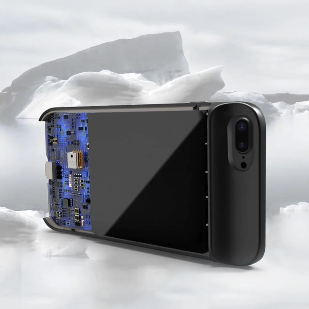 para o Iphone Case da Bateria Inteligente sem Fio de Carregamento da Bateria Bank para Iphone Capa Smart Power s 7 8 Bateria Case 6 3800mah 10 Estojos p/ carregador de bateria