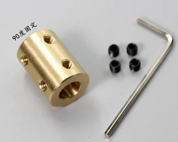 

Free Shipping 8*8 D16 L22 Copper fittings copper motor coupling sleeve coupling model boat accessories send spanner