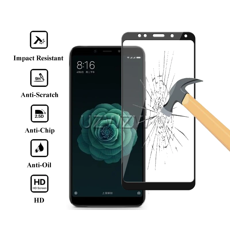 Защитная пленка для Xiaomi mi 6X 5X полное покрытие закаленное стекло xiomi A1 miA2 защита