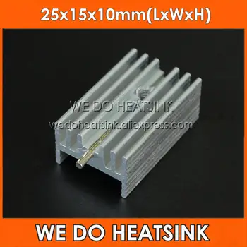 

WE DO HEATSINK 20pcs 25x15x10mm Aluminium Heatsink Radiator TO220 TO-220 MOSFET Heat Sink With Needle,RoHS Compliant