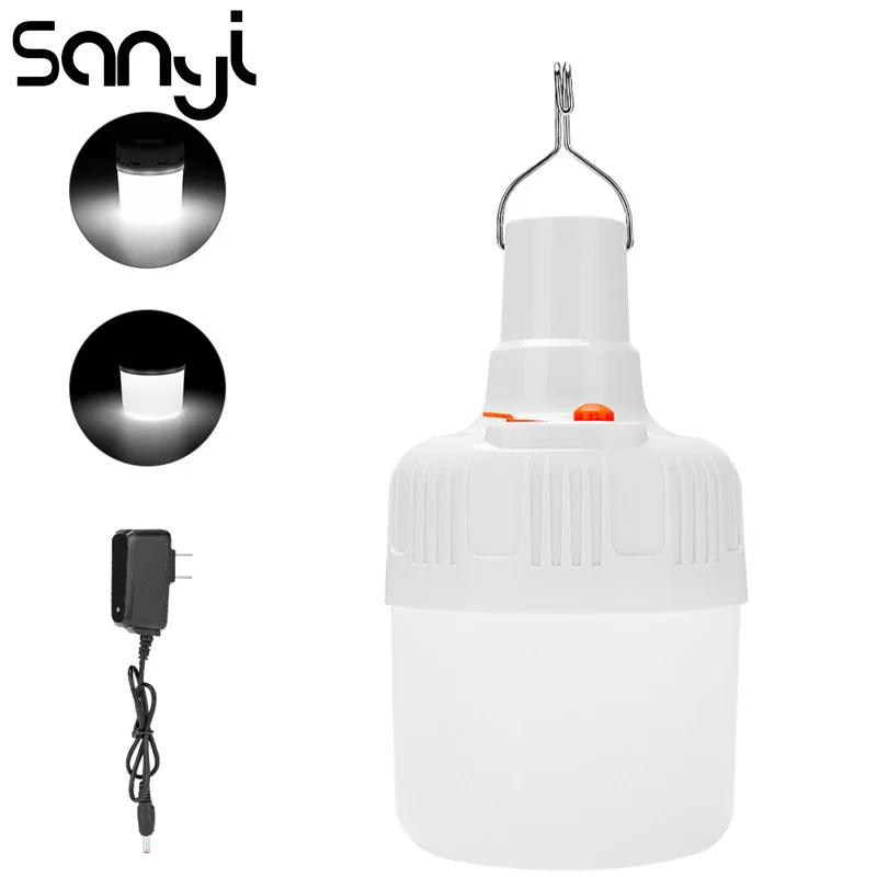 SANYI фонарь для палатки в кемпинге лампа 14 шт. светодиодный портативный фонарь встроенный аккумулятор с адаптером питания 2 режима