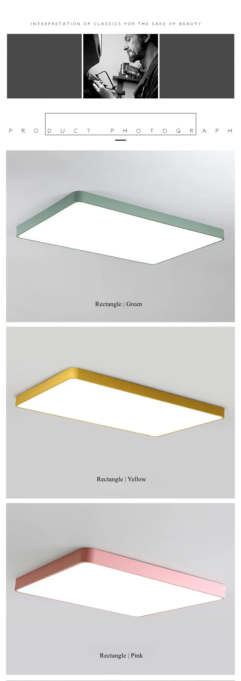 modern led chandelier ceiling lamp fixture 6