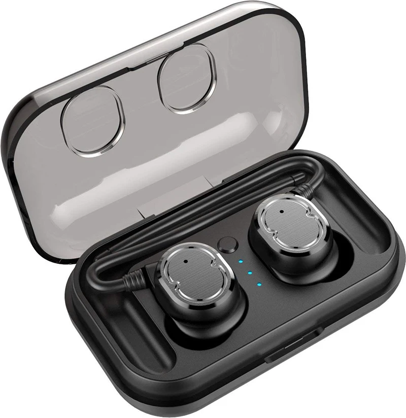 

Bluetooth Earphones Touch Control Hifi Headphones with Mic TWS Wireless Earbuds Stereo Microphone for Phone With Charging Case