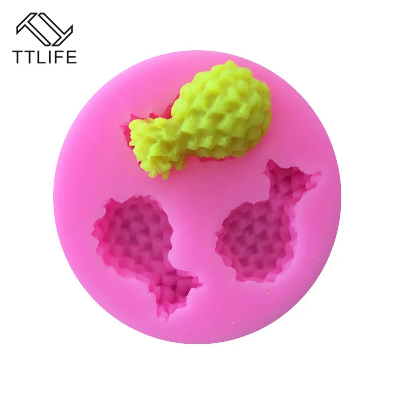 

TTLIFE 3 Holes Pineapple Silicone Mold Fondant Cake Decorating Tools DIY Sugar Craft Chocolate Confeitaria Kitchen Baking Moulds