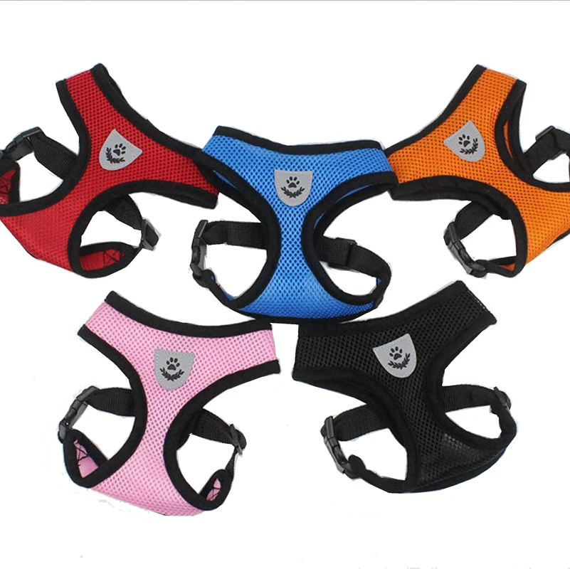 

Breathable Adjustable Dog Cat Harness Vest Small Pet Dog Harness Leash Puppy Chest Strap for Chihuahua Pugs S M L