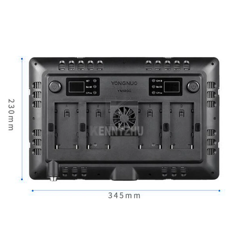 3x Yongnuo YN1200 CRI95 двухцветный 3200 5500K 1200 светодиодный светильник для видеосъемки