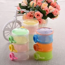 Детские младенческие 3 Слои еда, молоко для кормления пудреница контейнер с распылителем для путешествий Еда ящик для хранения для малышей