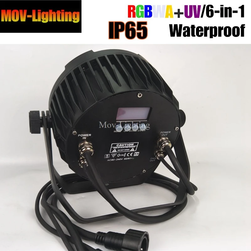 4 шт./лот 12X18W RGBWA UV 6in1 водонепроницаемый Led Par свет Открытый LED Банки DMX|Эффект