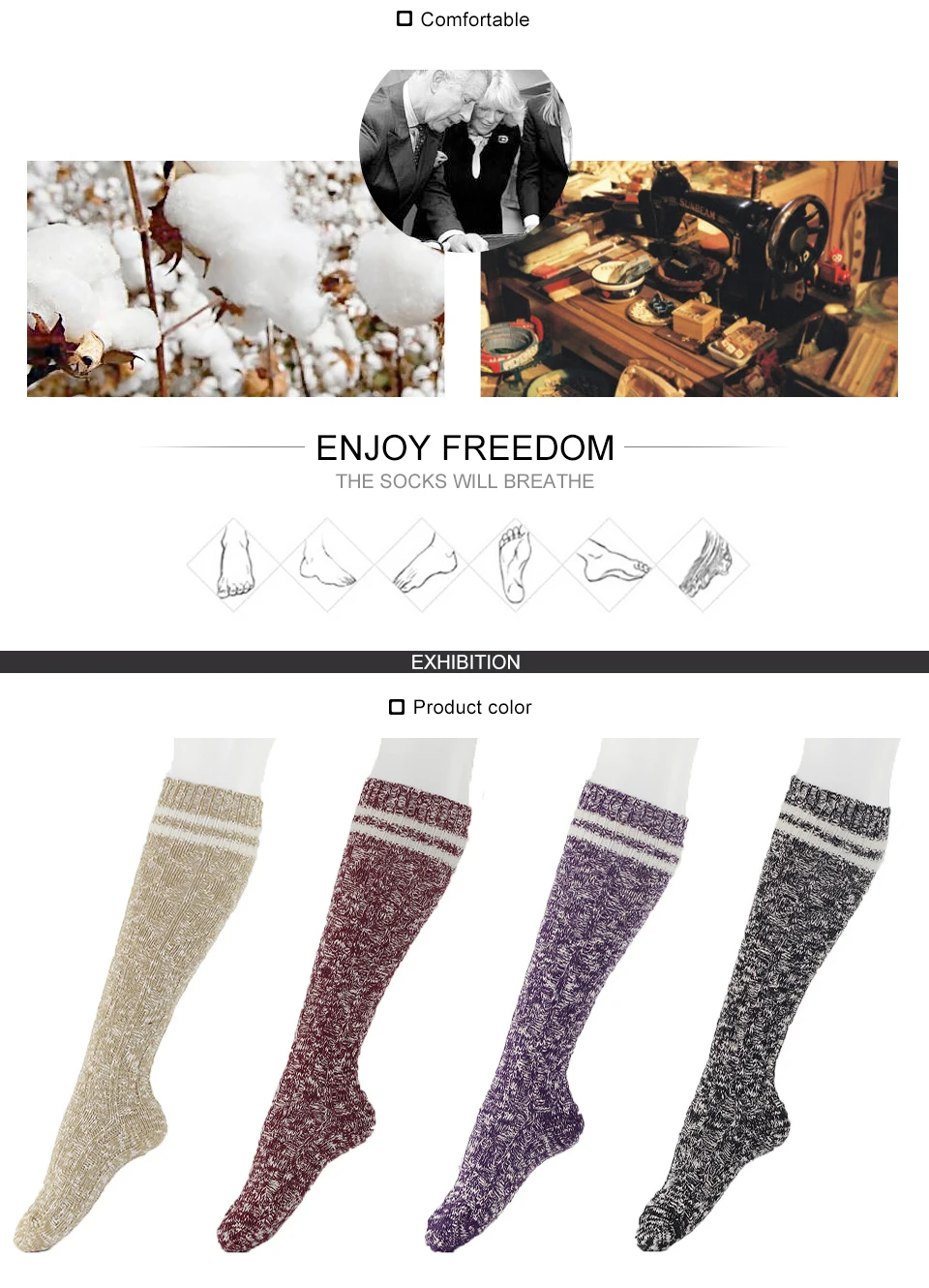 Brand Cotton Women Stockings