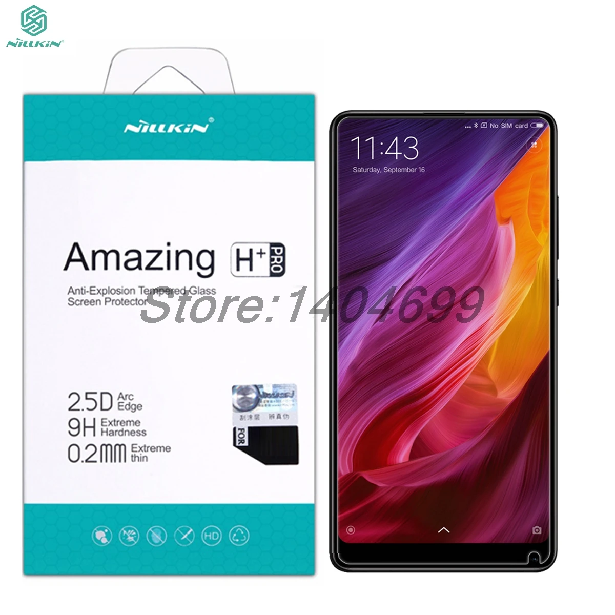 Защита экрана для Xiaomi Mi Mix 2 закаленное стекло 2S Nillkin Amazing H + Pro 9H 0 мм 2.5D 2S|tempered glass|glass
