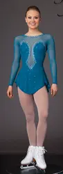 Фигурное катание одежда женщины пользовательские ice катание одежды для девушки спандекс горячей продажи конкуренция катание платья