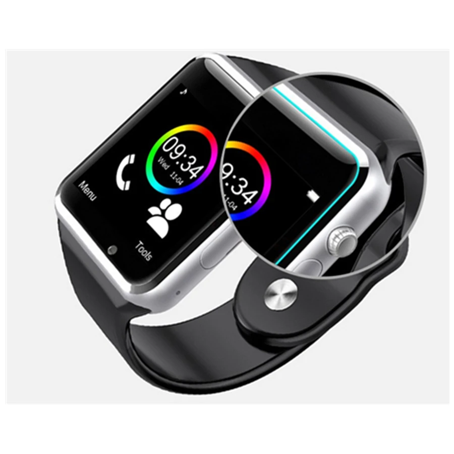 Бесплатная доставка A1wristwatch Bluetooth Smart Watch Sport шагомер с Sim Смарт часы камерой для Ios и
