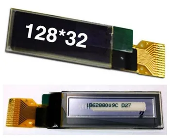 

0.91 inch 14PIN White OLED Screen SSD1306 Drive IC 128*32 Dot Matrix I2C Interface