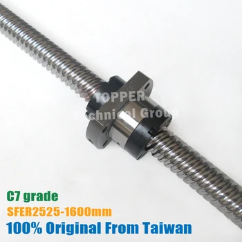 

Taiwan TBI 2525 BallScrew 1600mm with 25mm lead ball nut SFE2525 for CNC kit