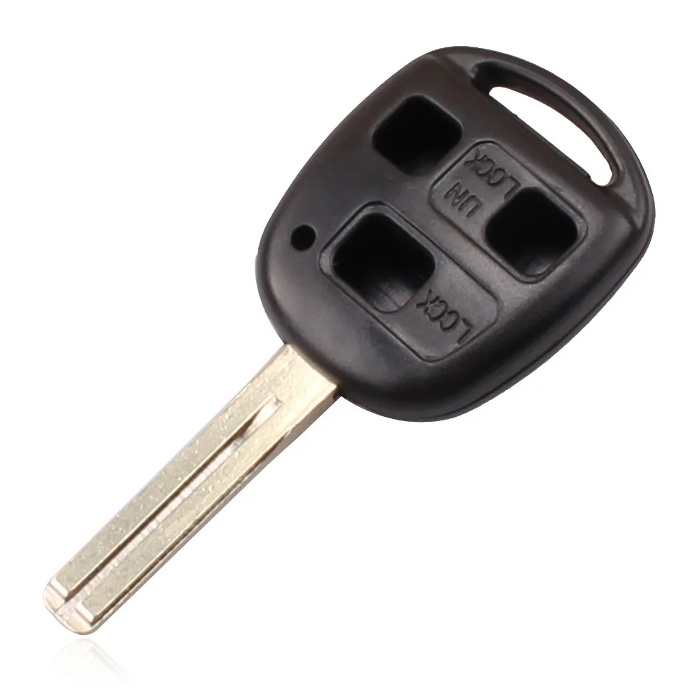 

New Car Styling 3 Button Replacement Remote Key Shell Uncut Key Case Fob Blade for LEXUS Length 42mm Car Key Shipping Free