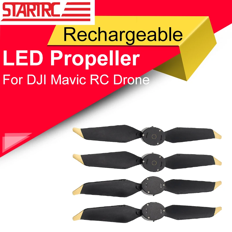 

Propeller Blade Parts Set For Dji Mavic Of Prone Quadcopter Rechargeable Led Flash Word Cw/ccw 2pairs Startrc