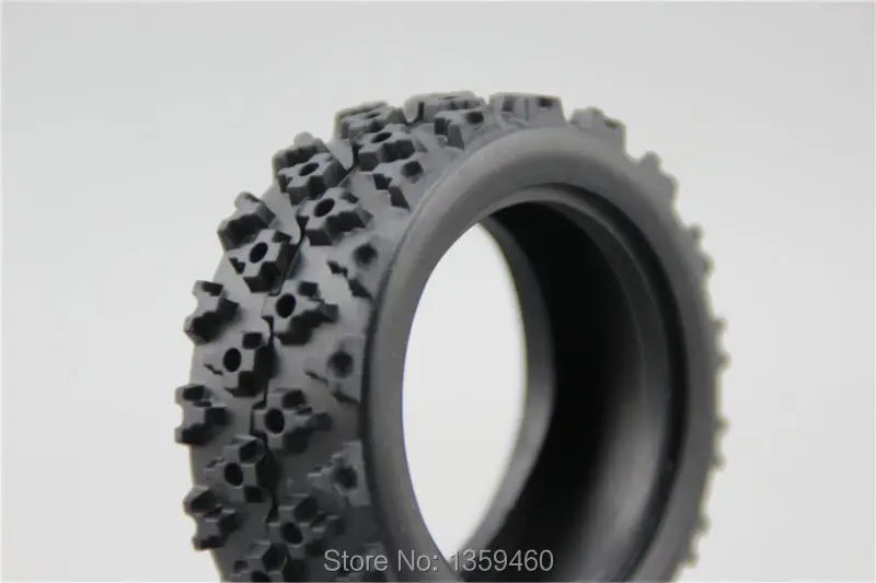 4pcs RC Model Car 1/10 Rubber Tires Tyre Rally Tire fits for 1:10 Touring Car 1/10 Tire 21105