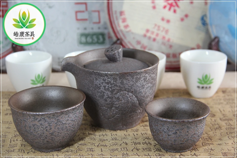 Китайский чайный набор кунг-фу gaiwan-чайник и две чашки ядро плода лотоса 190 мл gaiwan и чайник в одном блоке