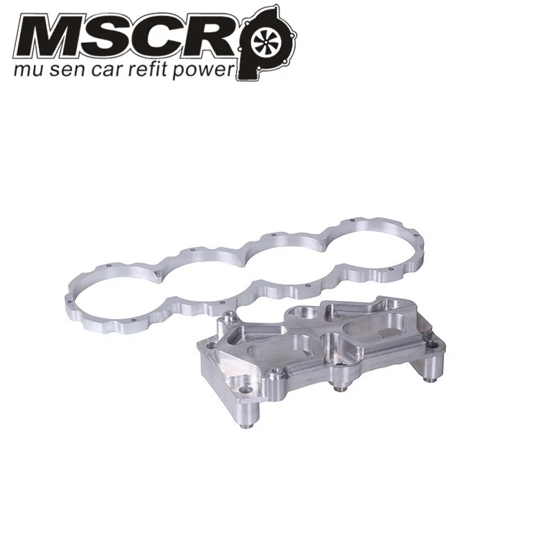 

ENGINE MOTOR MOUNT BLOCK GIRDLE VTEC Girdle w Dowel Pins + Block Guard VTEC Conversion For Honda B-Series B16 90-01
