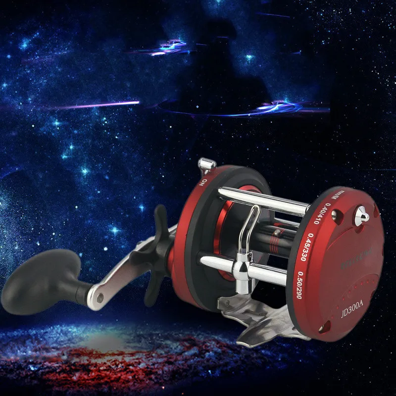 

2019 new hot red JD fishing reel strong and powerful operation convenient to go out to play fishing essential supplies