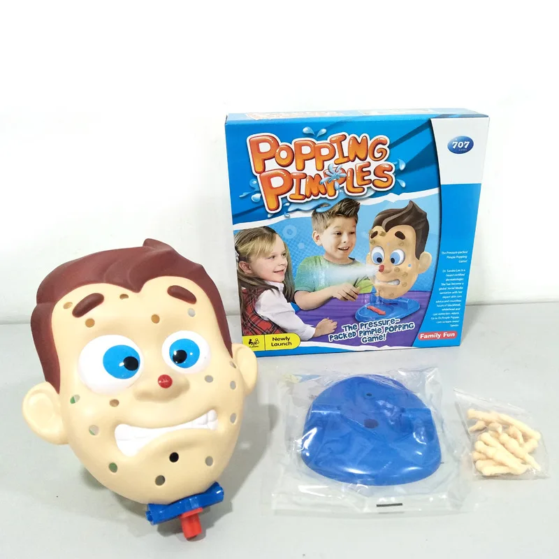 

Hot Sale Squeeze Acne Toy Popping Pimple Pete Parent-Child Board Games Water Spray Novelty Gags Fun Birthday Children Toys Gift
