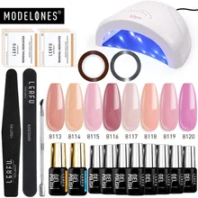 Modelones 14 шт./партия 48 Вт Sunone Светодиодная лампа для ногтей Гель-лак для ногтей набор инструментов для маникюра Гель-лак для полировки дизайн ногтей основа верхнее покрытие гель набор