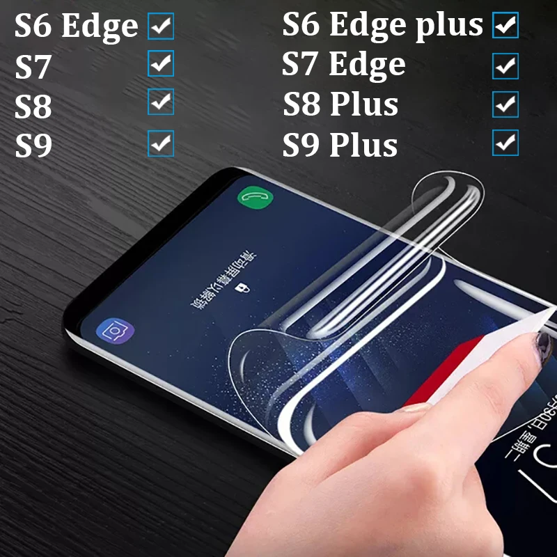 Защитное стекло для samsung s9 plus Защитная пленка s8 s6 edge s7 телефона экрана из ТПУ