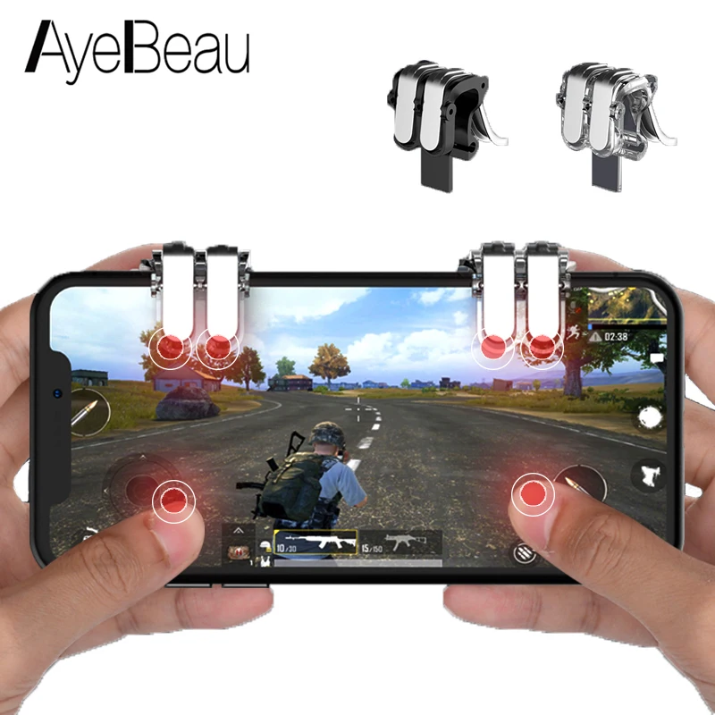 Beste Controller Pubg Mobiele L1r1 Gamepad Joystick Trigger Voor Cellulaire Smart Telefoon Mobiele L1 R1 Shooter Fire Button Gaming Game iPhone