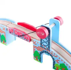 TTC57 L-BRIDGE деревянный трек игрушка поезд сцена трек аксессуары BRIO игрушечная машинка-грузовик локомотив двигатель железнодорожные игрушки