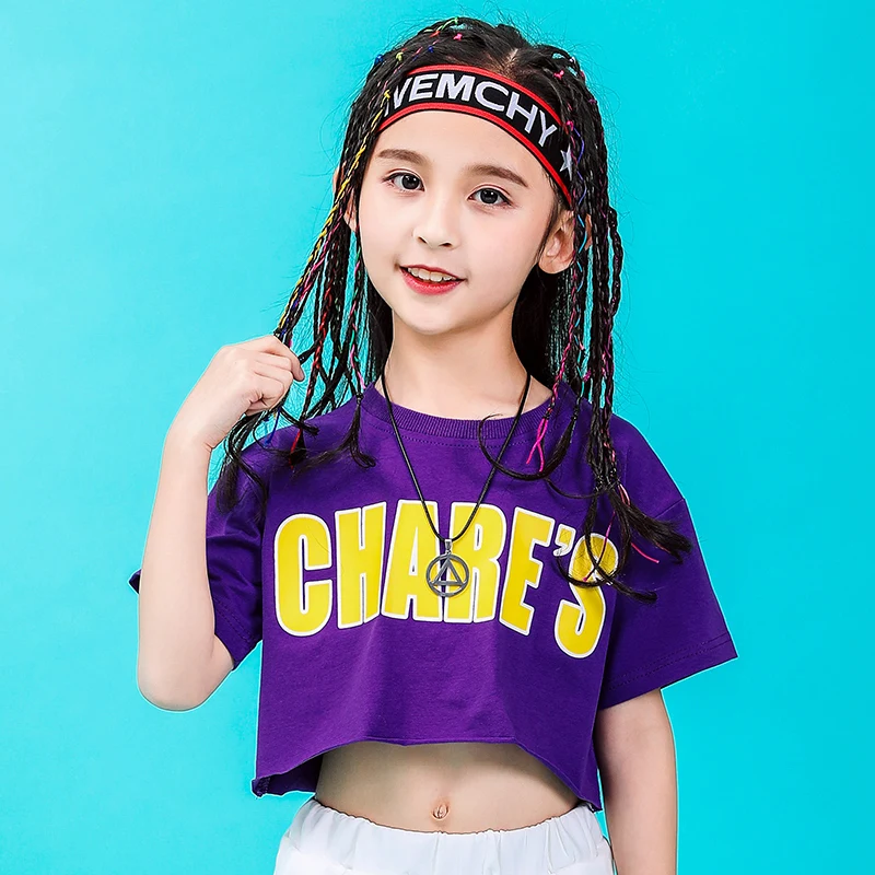 Summer baby girls clothing set Cotton cheerleader costume kids hip hop dance costumes kids toddler girl clothes 130 140 150 160 (1)