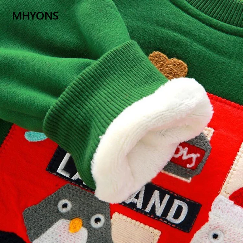 Толстовки MHYONS для маленьких мальчиков и девочек одежда Детские Зимние толстовки