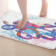 Осьминог Стиль Коврик для ванной комнаты, смешной Противоскользящий коврик для ванной, занавески для душа s аксессуары, соответствующие вашей душевой занавеске