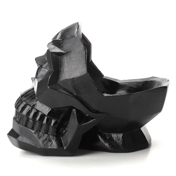 Модель абстрактная Смола череп ремесла украшения модель офисная бар домашняя скульптура Геометрическая статуя оригами настольная коробка для хранения ювелирных изделий
