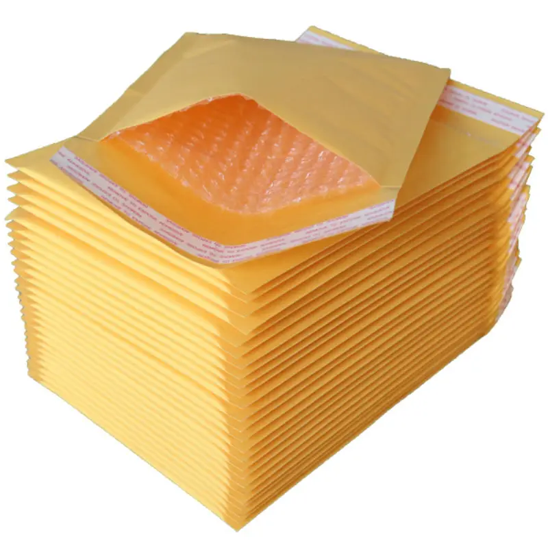 18*23CM 50Pcs Kraft Paper Foam Fill Envelope Poly Mailer Kraft Paper