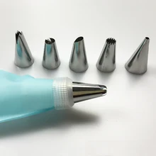 8 шт./компл. многоразовые насадки для украшения торта сумка из нержавеющей стали набор сопла обледенение трубопроводов T ubes B akeware c ake десерт D инструменты