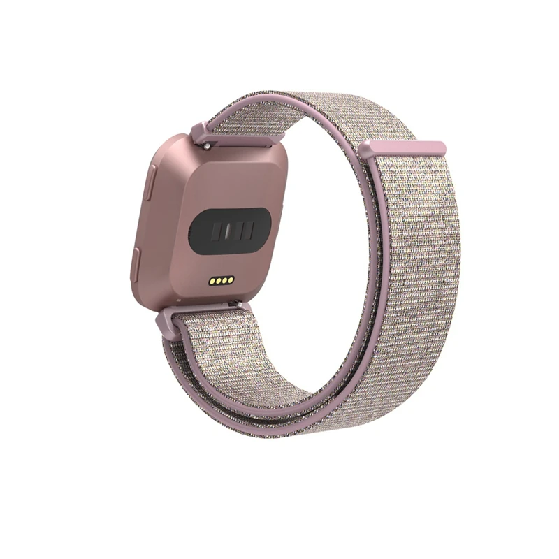 YUEDAER Розовый Нейлоновый смарт-ремешок для Fitbit Versa браслет с магнитной палкой ремешок для Fitbit Versa ремешок для женщин и мужчин