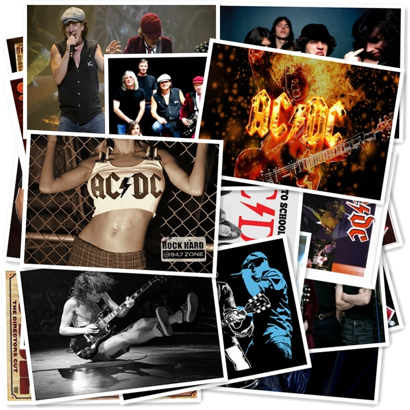 B1-1# ACDC Классическая серия стикеров 20/шт ПВХ художественная коллекция рукоделия Подарочная настенная дизайнерская наклейка граффити наклейка s