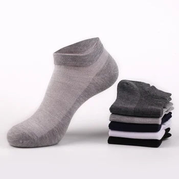 

Quality Men's Cotton Socks Summer Autumn Fashion Soft Breathable Cool Mesh Comfortable Business Casual 5 Colors Ankle Meias Sock
