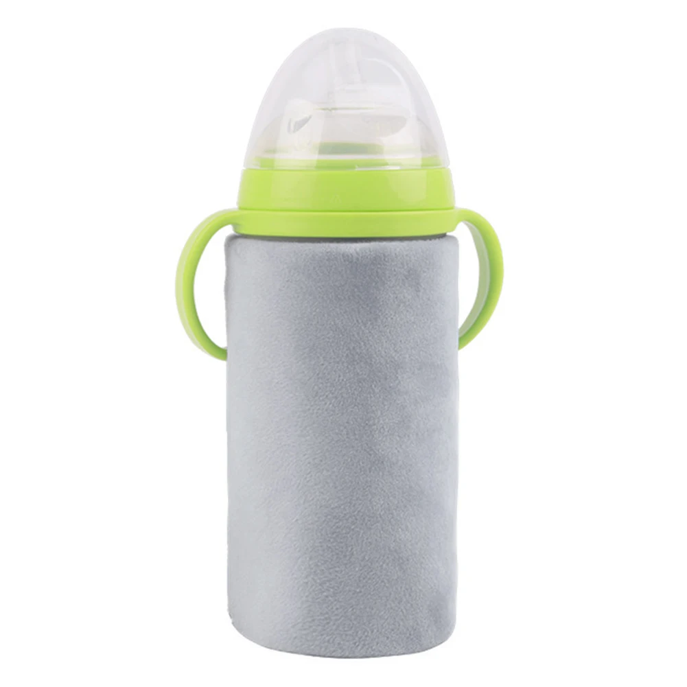Термостат Детские принадлежности Электрический нагреватель изолированный подогреватель молока путешествия крышка бутылки открытый портативный USB - Цвет: Черный