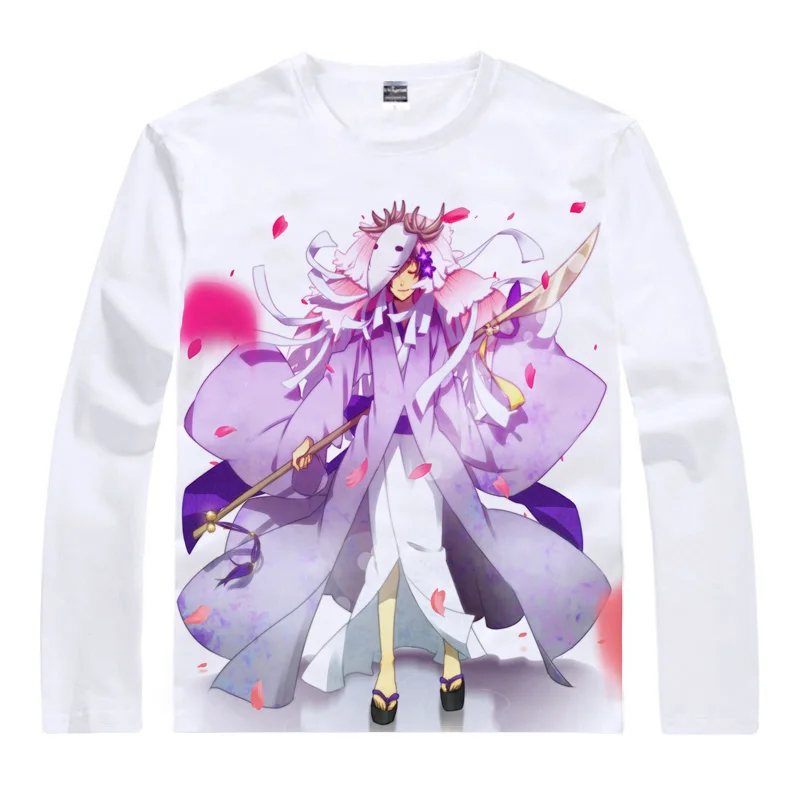 Style 6 Coolprint аниме рубашка Нацумэ книга футболки «Друзья» с длинными рукавами Такаси Нацумэ Мадара ньянко-сенсей Косплей рубашки в японском стиле - Цвет: Style 6