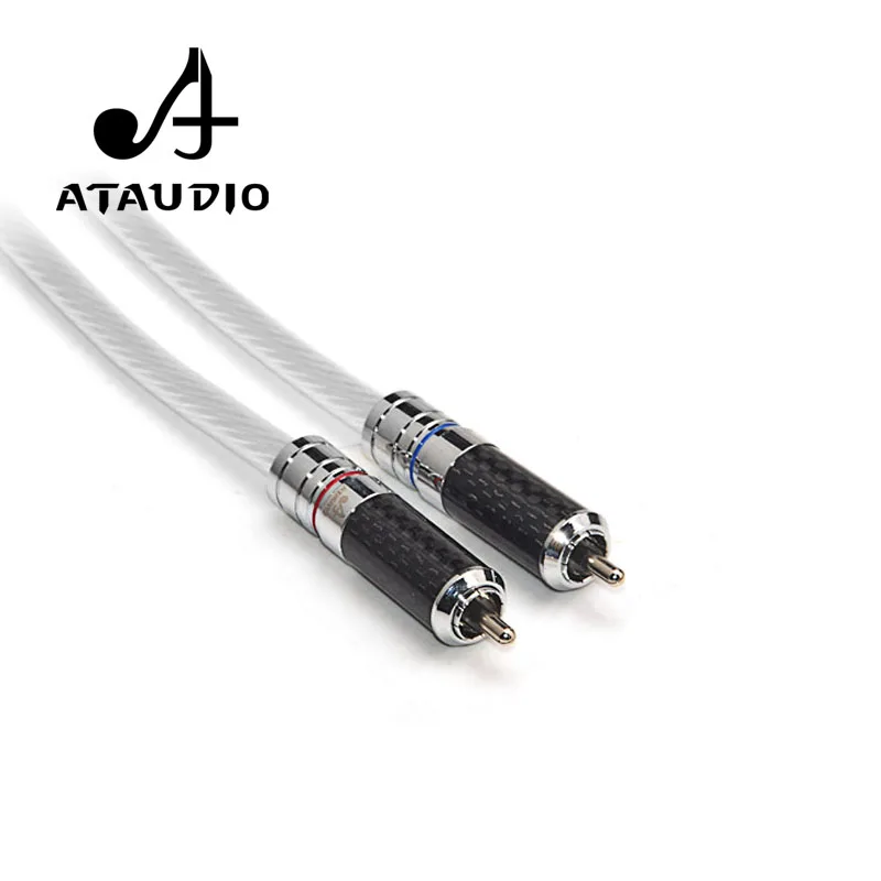 ATAUDIO посеребренный Hi Fi XLR папа к RCA Мужской кабель end 2rca 2 xlr Аудио 1 м 3 м|Кабели VGA| |