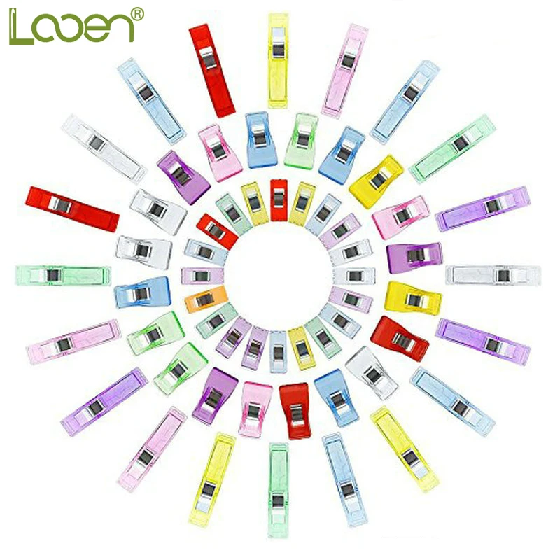 

Looen Brand New Multicolor Clover Clip /Quilt tools/Patchwork Sewing Accessory 60pcs/lot,100pcs with box Quilting Clips