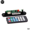  1pcs Micro USB Power Supply TF Radio DC 5V 12V MP3 Decoder Board 5V Audio player Module for Car Remote Music mp3 Speaker new ► Photo 2/6