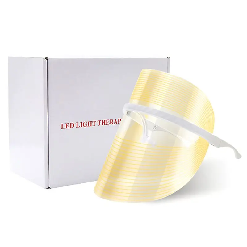 3 color Light Therapy Facial Mask Anti Acne Wrinkle Facial Machine Device Skin Rejuvenation Moisturizing LED Mask Beauty