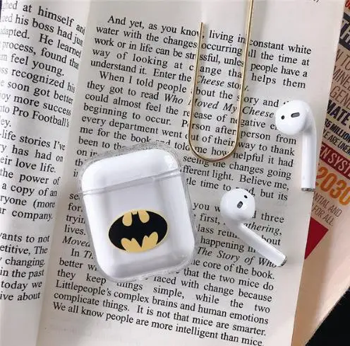 Hard PC Transparent Case Cover for AirPods 1 2 Lovely Cartoon Wireless Earphone Charging Box Cover Bag for Apple AirPods Gifts